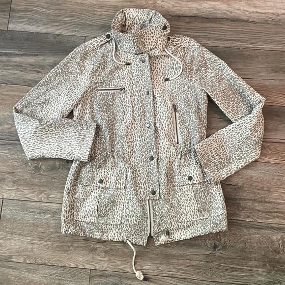JOIE Animal Print Windbreaker (S) - Picture 2 of 6